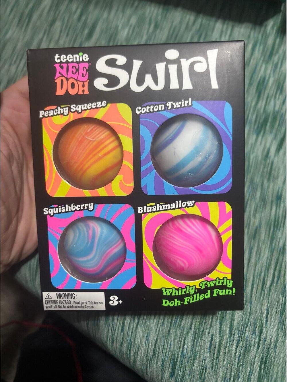 Needoh Nee Doh Teenie Swirl 4 Pack Authentic Sealed